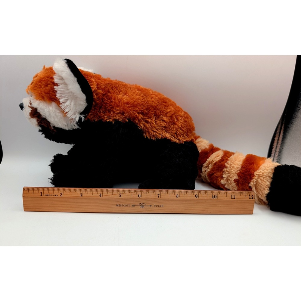 Wild Republic Red Panda Plush Stuffed Animal Realistic Orange Black 12 Inch - Picture 7 of 8